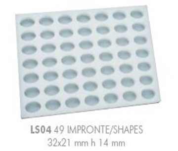 Pavoni Oval Chocoflex Silicon Mould